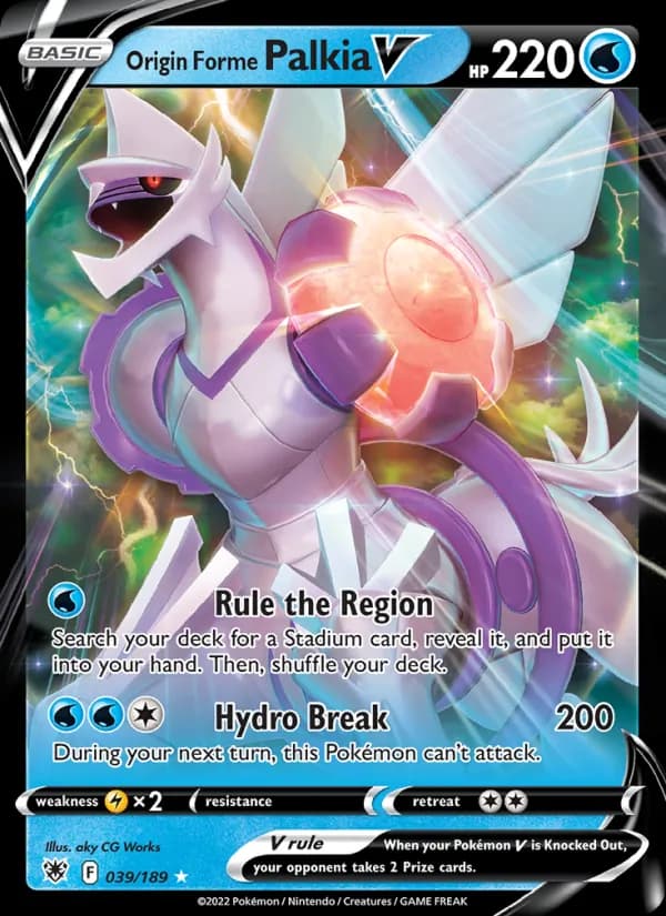 Origin Forme Palkia V — Astral Radiance, Holo Rare V