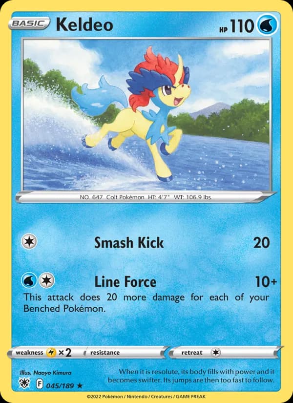 Keldeo — Astral Radiance, Holo Rare