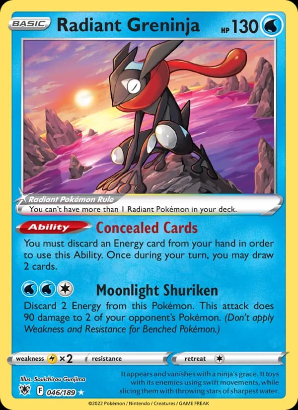 Radiant Greninja — Astral Radiance, Radiant Rare