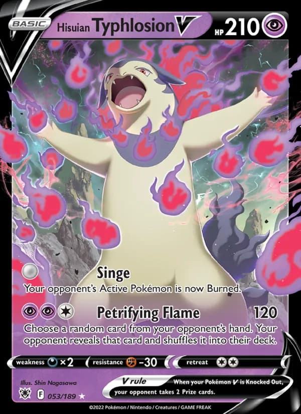 Hisuian Typhlosion V — Astral Radiance, Holo Rare V