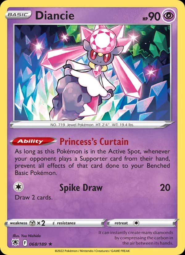 Diancie — Astral Radiance, Holo Rare