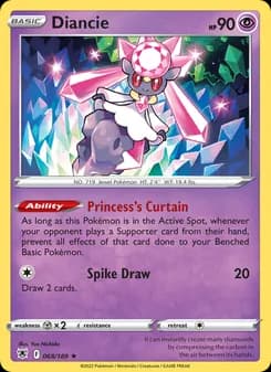 Diancie — Astral Radiance — Holo Rare
