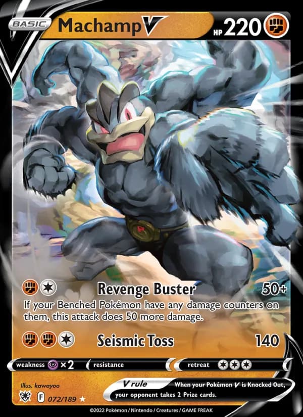 Machamp V — Astral Radiance, Holo Rare V