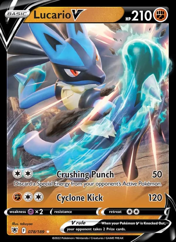 Lucario V — Astral Radiance, Holo Rare V