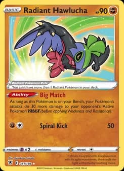 Radiant Hawlucha — Astral Radiance — Radiant Rare