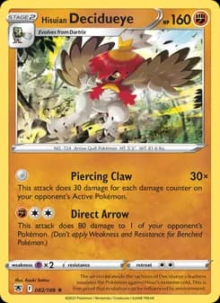 Hisuian Decidueye — Astral Radiance — Holo Rare