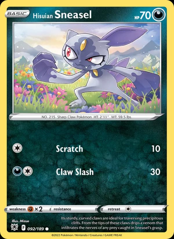 Hisuian Sneasel — Astral Radiance, Common
