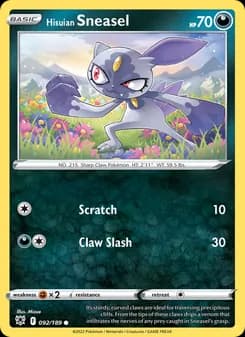 Hisuian Sneasel — Astral Radiance — Common