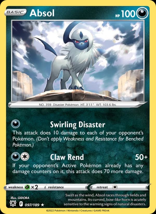 Absol — Astral Radiance, Holo Rare