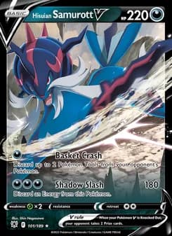 Hisuian Samurott V — Astral Radiance — Holo Rare V