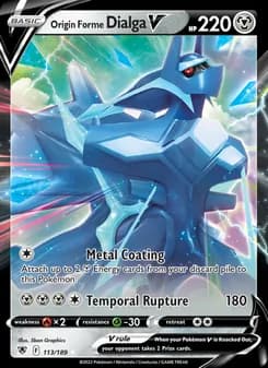 Origin Forme Dialga V — Astral Radiance — Holo Rare V