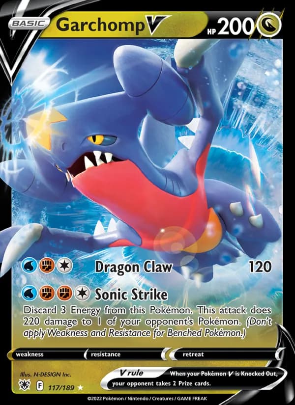 Garchomp V — Astral Radiance, Holo Rare V