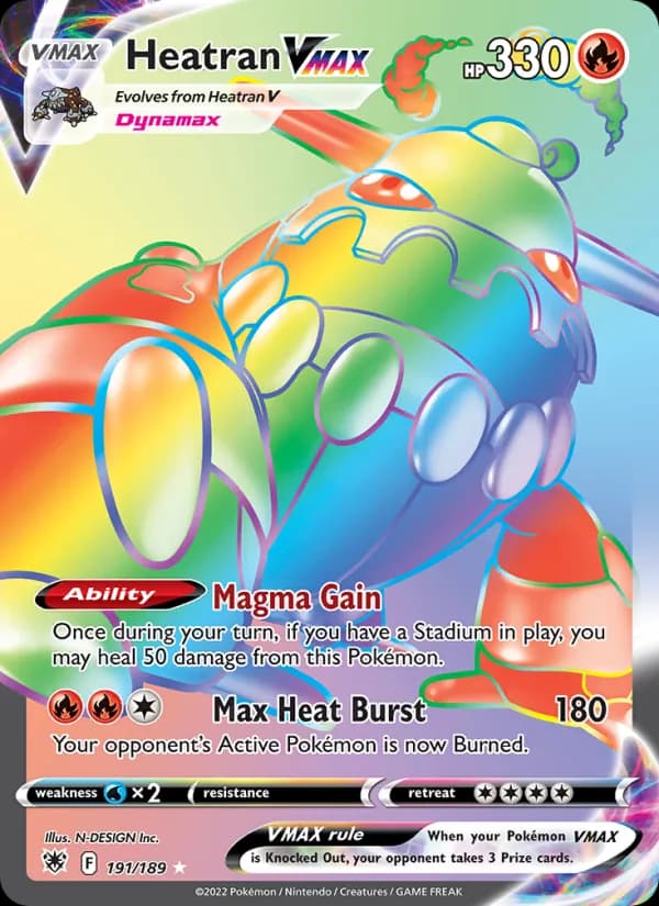 Heatran VMAX — Astral Radiance, Secret Rare