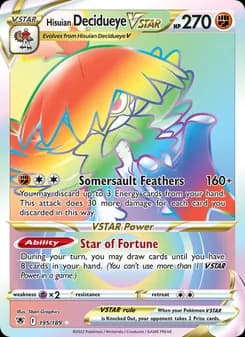 Hisuian Decidueye VSTAR — Astral Radiance — Secret Rare