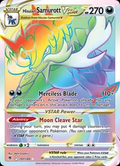 Hisuian Samurott VSTAR — Astral Radiance — Secret Rare