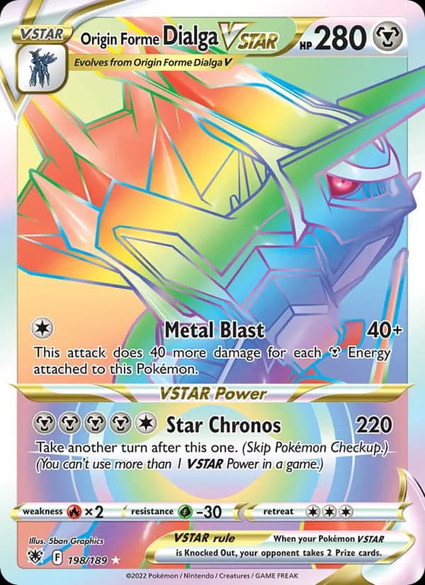 Origin Forme Dialga VSTAR — Astral Radiance, Secret Rare