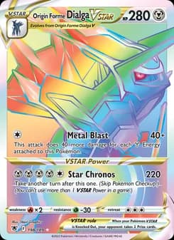 Origin Forme Dialga VSTAR — Astral Radiance — Secret Rare