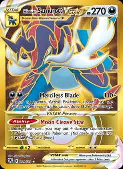 Hisuian Samurott VSTAR — Astral Radiance — Secret Rare