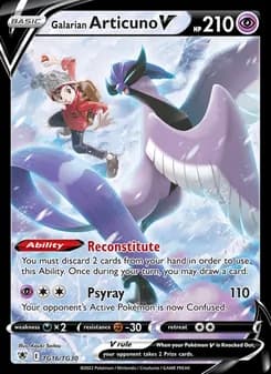Galarian Articuno V — Astral Radiance — Ultra Rare