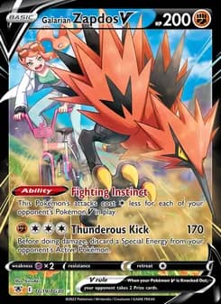 Galarian Zapdos V — Astral Radiance — Ultra Rare