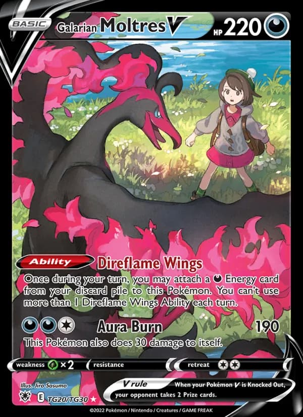 Galarian Moltres V — Astral Radiance, Ultra Rare
