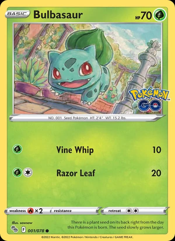 Bulbasaur — Pokémon GO, Common