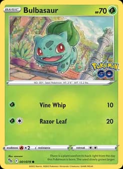 Bulbasaur — Pokémon GO — Common