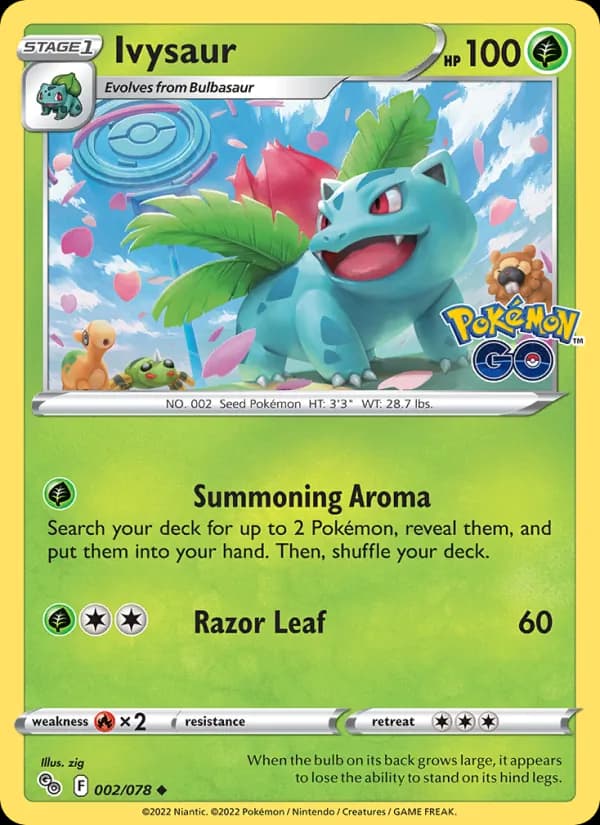 Ivysaur — Pokémon GO, Uncommon