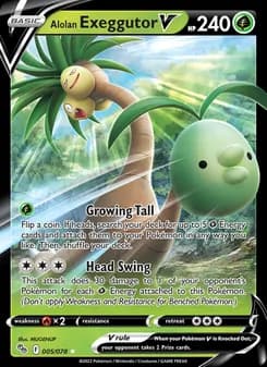 Alolan Exeggutor V — Pokémon GO — Holo Rare V