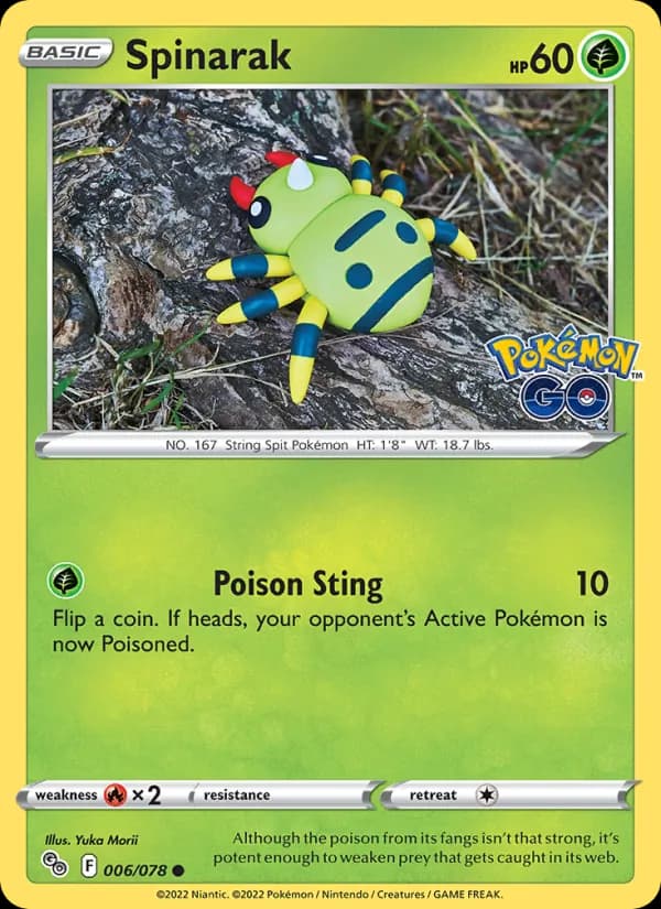 Spinarak — Pokémon GO, Common