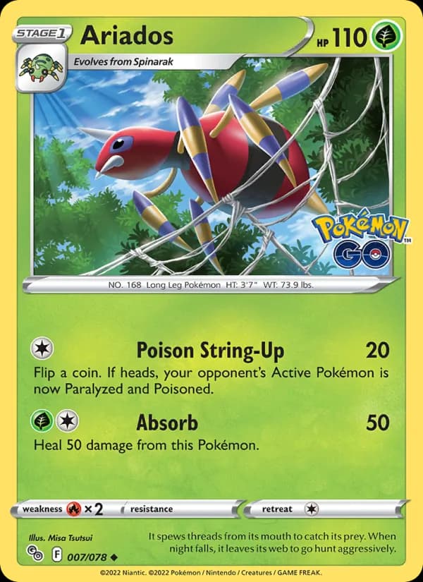 Ariados — Pokémon GO, Uncommon