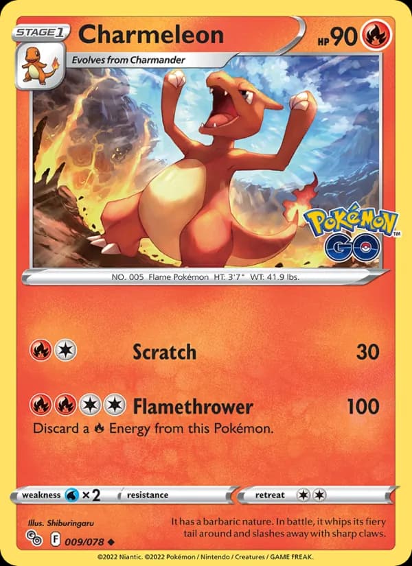 Charmeleon — Pokémon GO, Uncommon