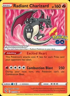 Radiant Charizard — Pokémon GO — Radiant Rare