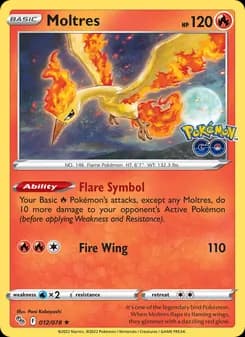 Moltres — Pokémon GO — Holo Rare