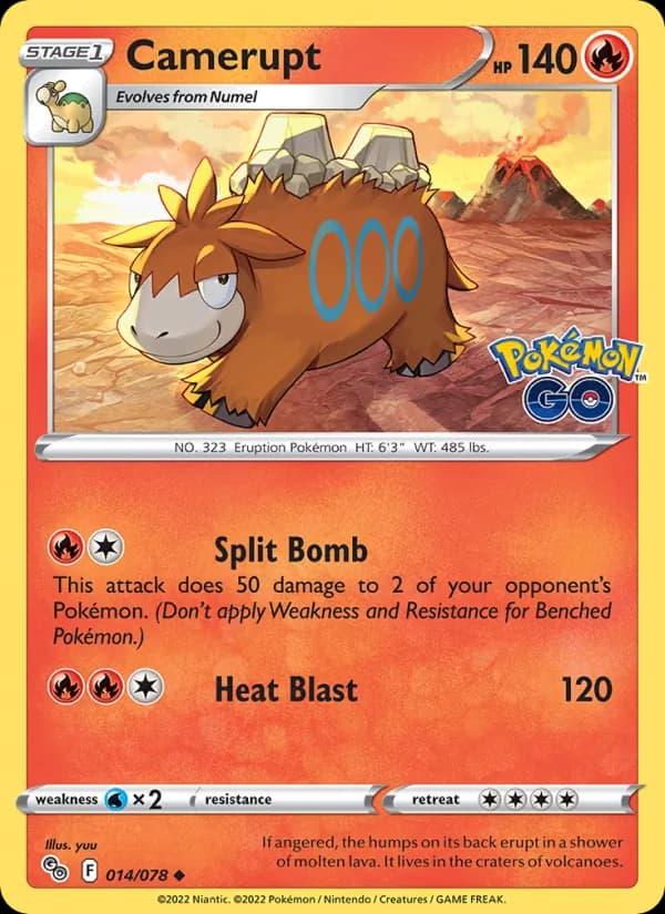 Camerupt — Pokémon GO, Uncommon