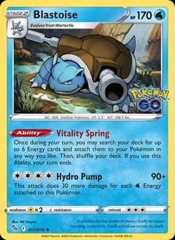 Blastoise — Pokémon GO — Holo Rare