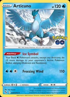 Articuno — Pokémon GO — Holo Rare
