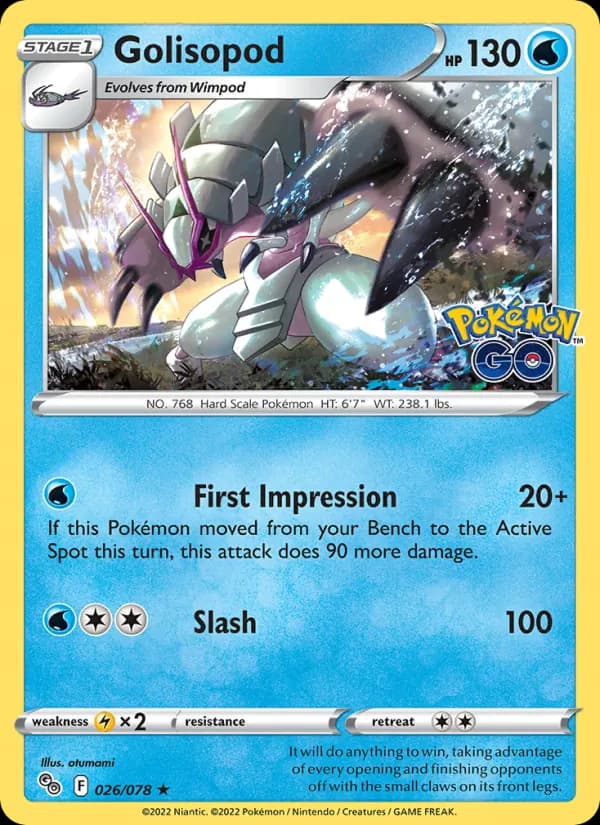 Golisopod — Pokémon GO, Holo Rare