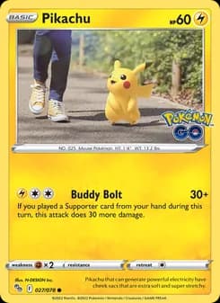 Pikachu — Pokémon GO — Common