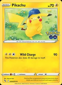 Pikachu — Pokémon GO — Holo Rare