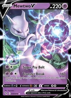 Mewtwo V — Pokémon GO — Holo Rare V