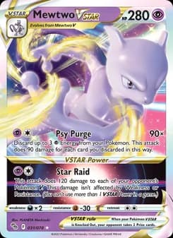 Mewtwo VSTAR — Pokémon GO — Holo Rare VMAX