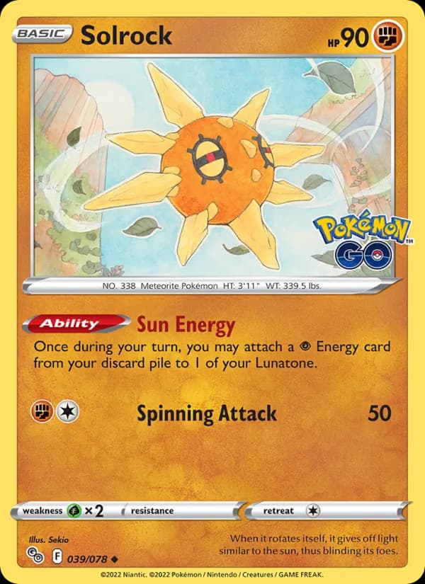 Solrock — Pokémon GO, Uncommon
