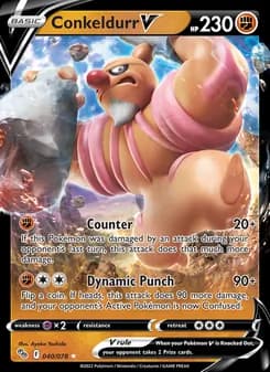 Conkeldurr V — Pokémon GO — Holo Rare V