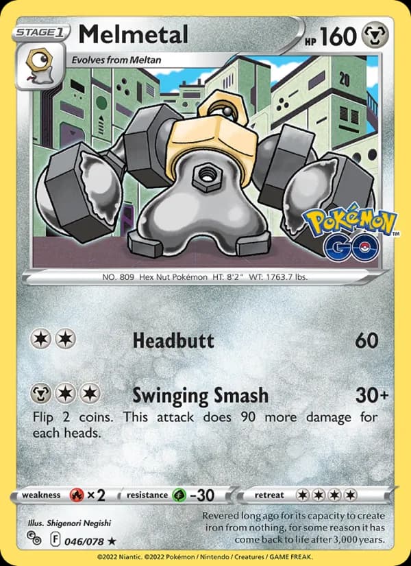 Melmetal — Pokémon GO, Holo Rare