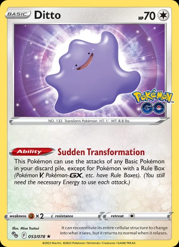 Ditto — Pokémon GO, Holo Rare