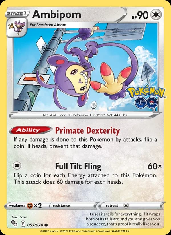 Ambipom — Pokémon GO, Common