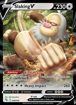 Slaking V — Pokémon GO — Holo Rare V