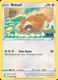 Bidoof — Pokémon GO — Common