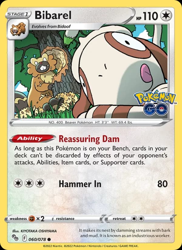 Bibarel — Pokémon GO, Common